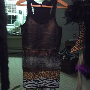 Animal print tank